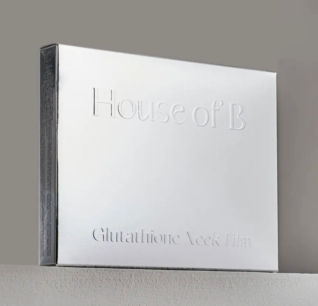 House of B Glutathione Neck Film Set - High purity Glutathione, it reduces neck wrinkles, improves skin elasticity and brightens skin tone at once