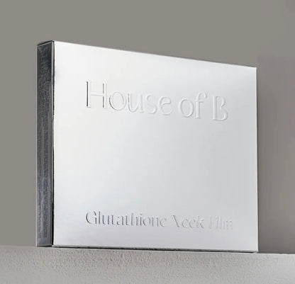 House of B Glutathione Neck Film Set - High purity Glutathione, it reduces neck wrinkles, improves skin elasticity and brightens skin tone at once