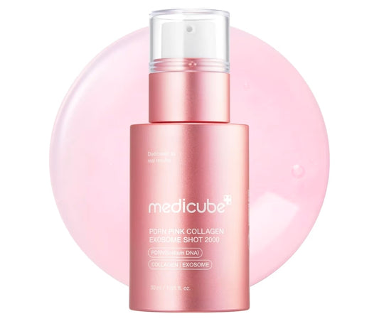 medicube PDRN Pink Collagen 2,000 PPM Spicule - Liquid Skin Booster Exosome, Salmon DNA Spicules, Uneven Skin Tone, Pore Care, Skin Texture