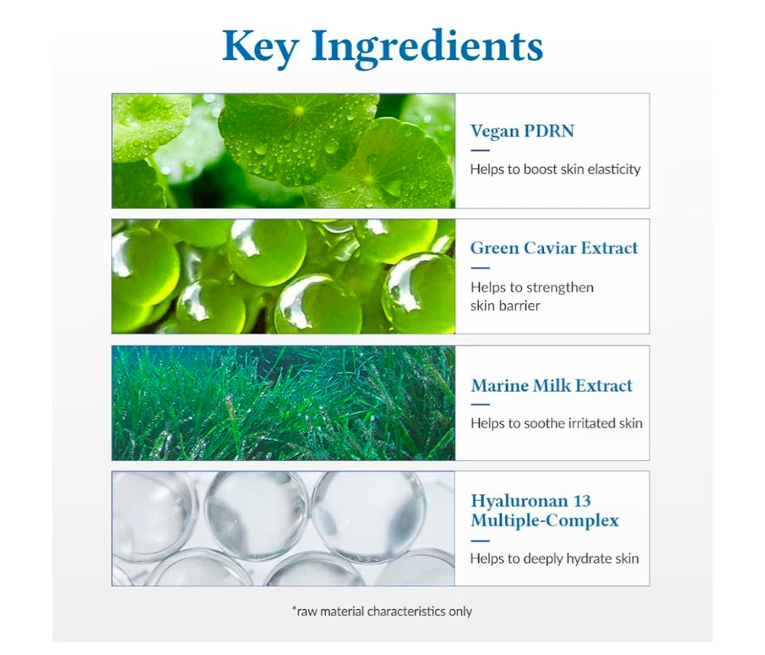 Crema Acuosa Marina Dr. Althea - Hidratante Facial Diario para Todo Tipo de Piel, Crema Facial de Hidratación Profunda con Ácido Hialurónico, Vegana