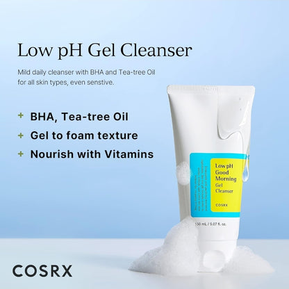 Limpiador facial en gel Good Morning de bajo pH COSRX BHA