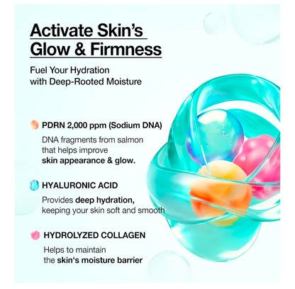 ANUA PDRN Collagen Glow Facial Serum Spray, Hydrating Face Mist, Hyaluronic Acid, dewy glass finish, All Skin Types, Instant Plumping Hydration, Firming Serum, 3.38oz