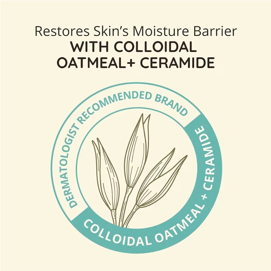 Bálsamo terapéutico Aveeno Calm + Restore: protector calmante e hidratante para piel sensible, con avena coloidal y ceramidas para combatir la sequedad de la piel. Sin fragancia ni esteroides.