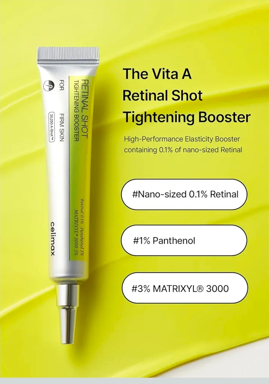 Celimax The Vita A Retinal Shot Tightening Booster - Pore Minimizer, Wrinkles & Fine Lines, Firmer Skin