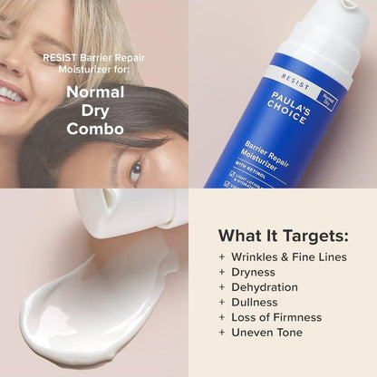 Paula's Choice Resist Barrier Repair Moisturizer with Retinol, Squalane & Shea Butter, Cream for Anti-Aging & Wrinkles