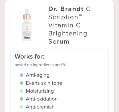 Dr. Brandt Bright This Way C Scription Brightening Serum - Fades dark spots, improves the look of fine lines and wrinkles, helps boost collagen production for firmer-looking skin