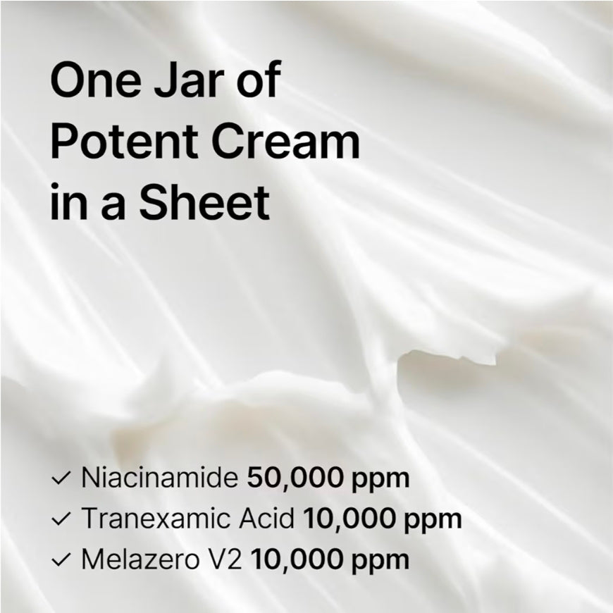 Celimax Pore+Dark Spot Brightening Cream Mask - Non-Sticky Sheet for Enlarged Pores with Niacinamide, Tranexamic Acid, Non-Irritating, Hydrating, Hyperpigmentation - 1 Mask