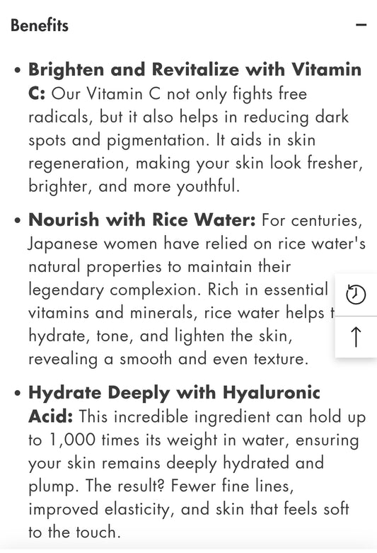 Suero japonés de vitamina C Shinbi Beauty