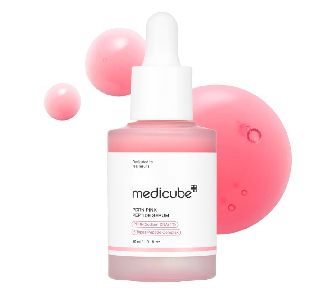 medicube PDRN Pink Peptide Serum - Salmon DNA Pink glow serum, Peptide, Niacinamide, Hydrating & Moisturizing & Firming, Uneven Skin Tone