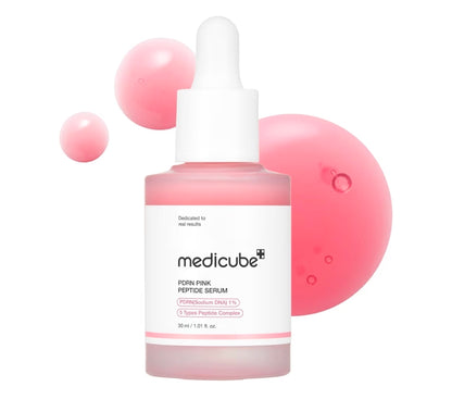 medicube PDRN Pink Peptide Serum - Salmon DNA Pink glow serum, Peptide, Niacinamide, Hydrating & Moisturizing & Firming, Uneven Skin Tone