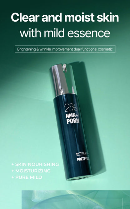 Prettyskin 2% NMN+ PDRN Biotox Serum - For signs of aging and improve overall skin texture