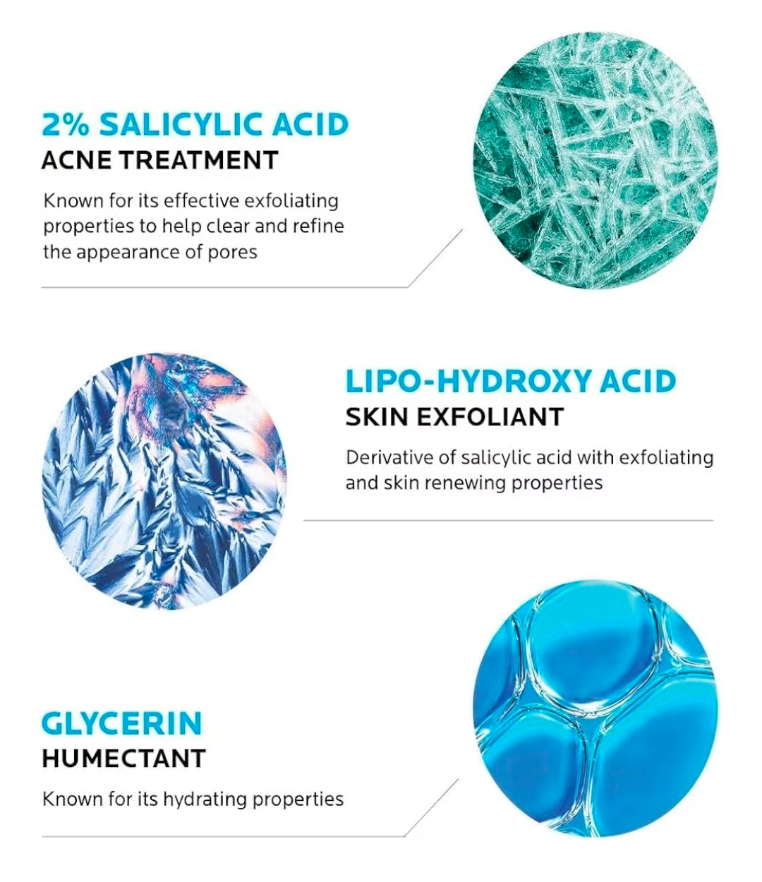 La Roche-Posay Effaclar Medicated Gel Cleanser - 2% Salicylic Acid Cleanser + LHA + Glycerin, Foaming Acne Face Wash, Helps Clear & Prevent Acne Breakouts, Oil Free, Targets Excess Oil