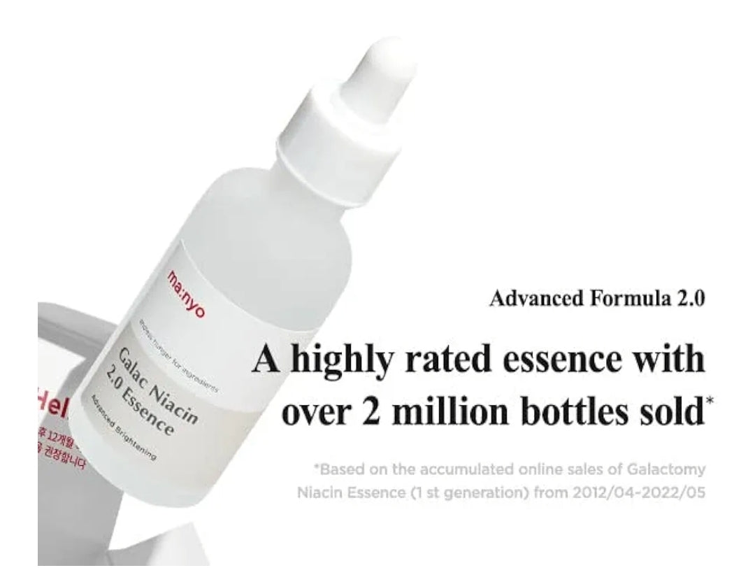 ma:nyo Galac Niacin 2.0 Essense Serum - Advanced Brightening, Ultra Hydrating, Tone Balancing, Niancinamide