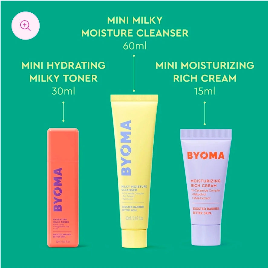 Byoma Milky Way Hydrating Heroes: Hidrata y restaura la piel. Con complejo de tricerámida.