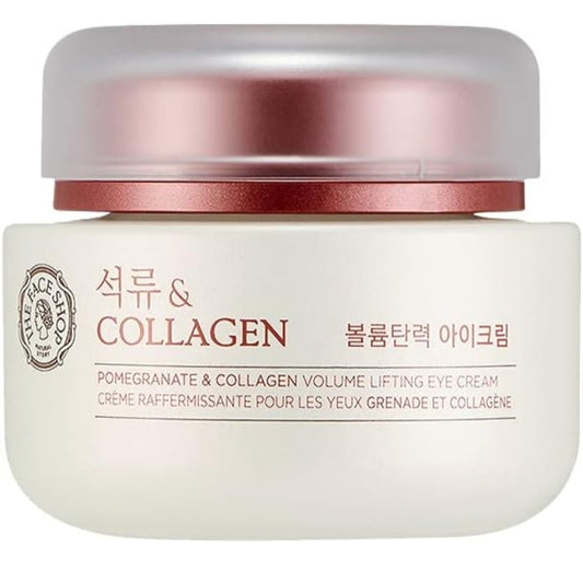 The Face Shop Pomegranate &amp; Collagen - Crema Volume Lifting para el contorno de ojos - Regeneración de la piel