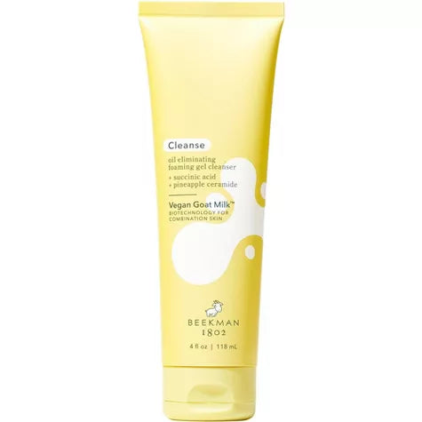 Limpiador en gel espumoso eliminador de aceite de leche de cabra vegano Beekman 1802