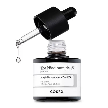 COSRX The Niacinamide 15 Face Serum: para poros dilatados, textura áspera de la piel, control del acné, hiperpigmentación