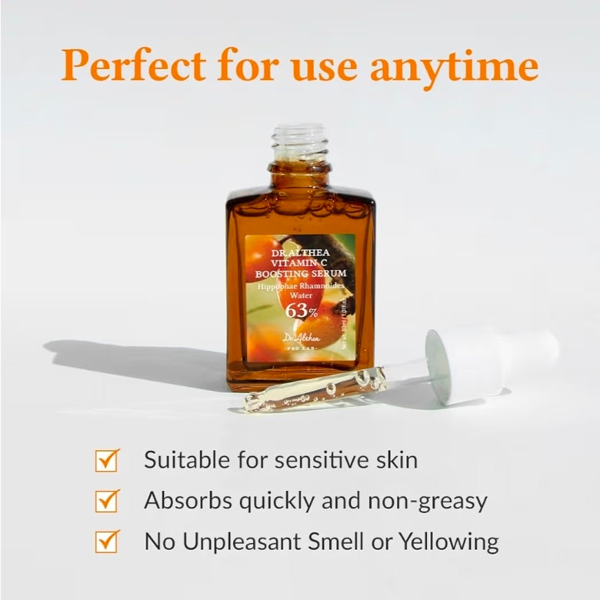 Suero potenciador de vitamina C Dr. Althea: suero facial diario con ácido tranexámico (TXA) para todo tipo de piel. Ayuda a eliminar manchas oscuras y un tono desigual.