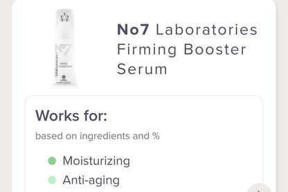Suero facial reafirmante No7 Laboratories 