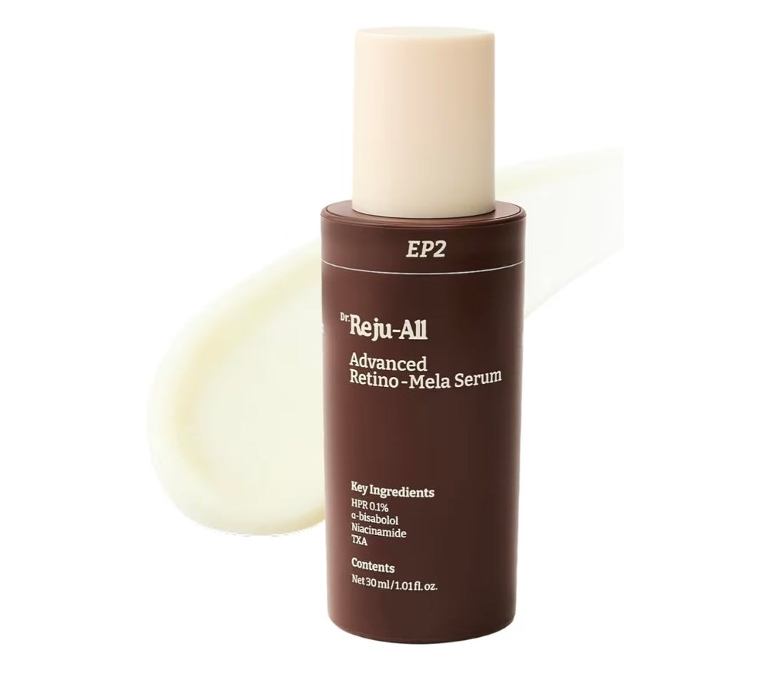 Dr. Reju-All Advanced Retino-Mela Serum – HPR Retinol Serum for Face – Anti-Aging, Pore Minimizer, Next-Gen Korean Skin care – Gentle & Beginner-Friendly – Niacinamide 10% & TXA 4%