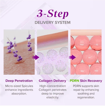 Mary & May Spicule Collagen PDRN Cream - Korean Face Moisturizer with Marine Spicules & French Collagen - Plumping Barrier Elasticity Treatment, Ceramide Panthenol for Sensitive Skin