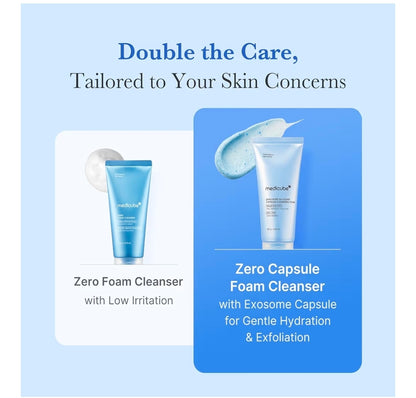 medicube Zero Pore Salicylic Acid Clear Capsule Cleansing Foam - Daily Gentle Cleanser with Exosome for Skin Texture, Blackhead & Pore Care, AHA, BHA & PHA for Deep Cleansing