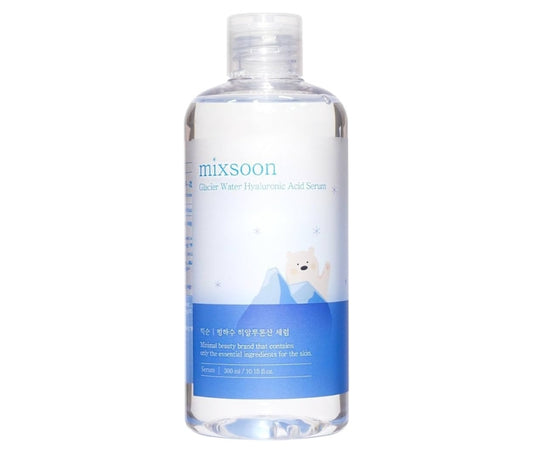 Mixsoon Glacier Water Hyaluronic Acid Serum - Non-greasy Hydration Booster, Firming Facial Serum For Radiant, Dewy Skin - Korean Serum for Glass Skin (10.14oz)