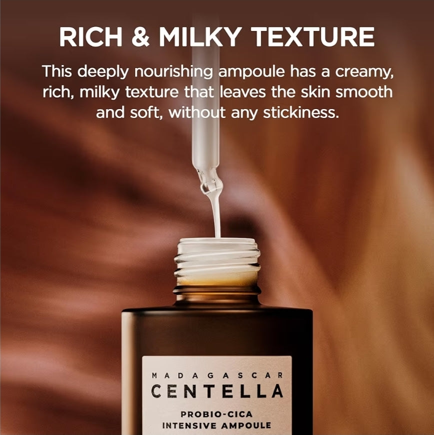 SKIN1004 Madagascar Centella Probio-Cica Intensive Ampoule 3.38oz - Vegan fermented Centella, Soothes the skin and strengthens the barrier