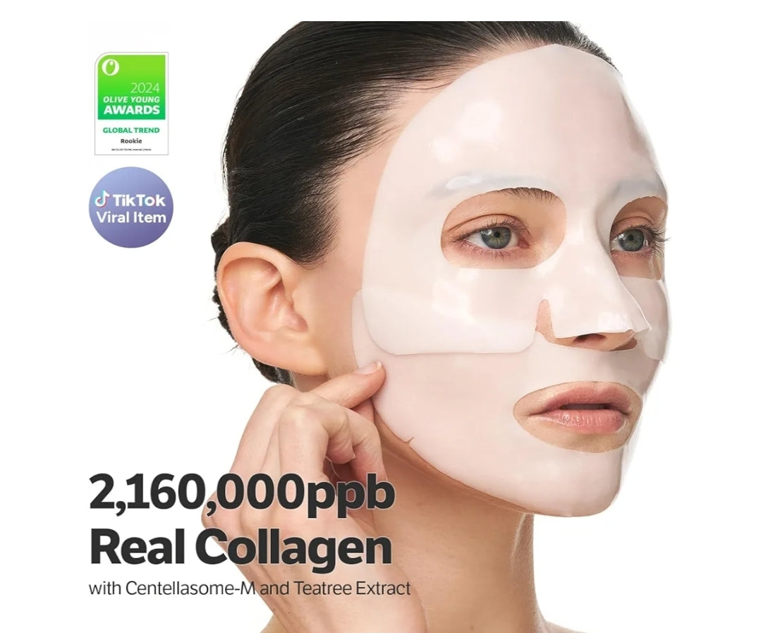 SUNGBOON EDITOR Deep Collagen CICA Tea tree Overnight Mask - Real Collagen Face Mask with Tea tree & Centella, Acne Face Mask for Calming & Soothing- 1 Mask