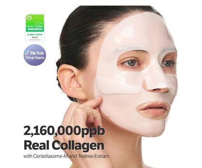 SUNGBOON EDITOR Deep Collagen CICA Tea tree Overnight Mask - Real Collagen Face Mask with Tea tree & Centella, Acne Face Mask for Calming & Soothing- 1 Mask