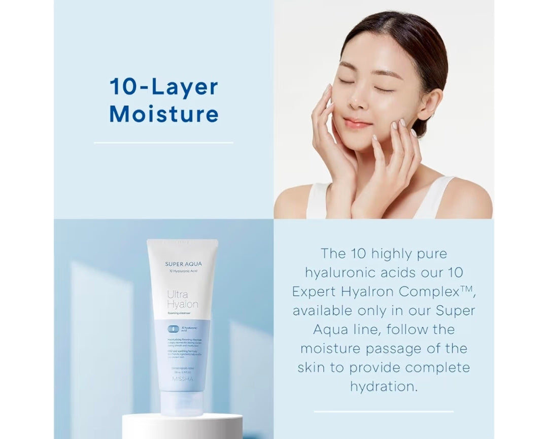 MISSHA Super Aqua Ultra Hyalron Cleansing Foam