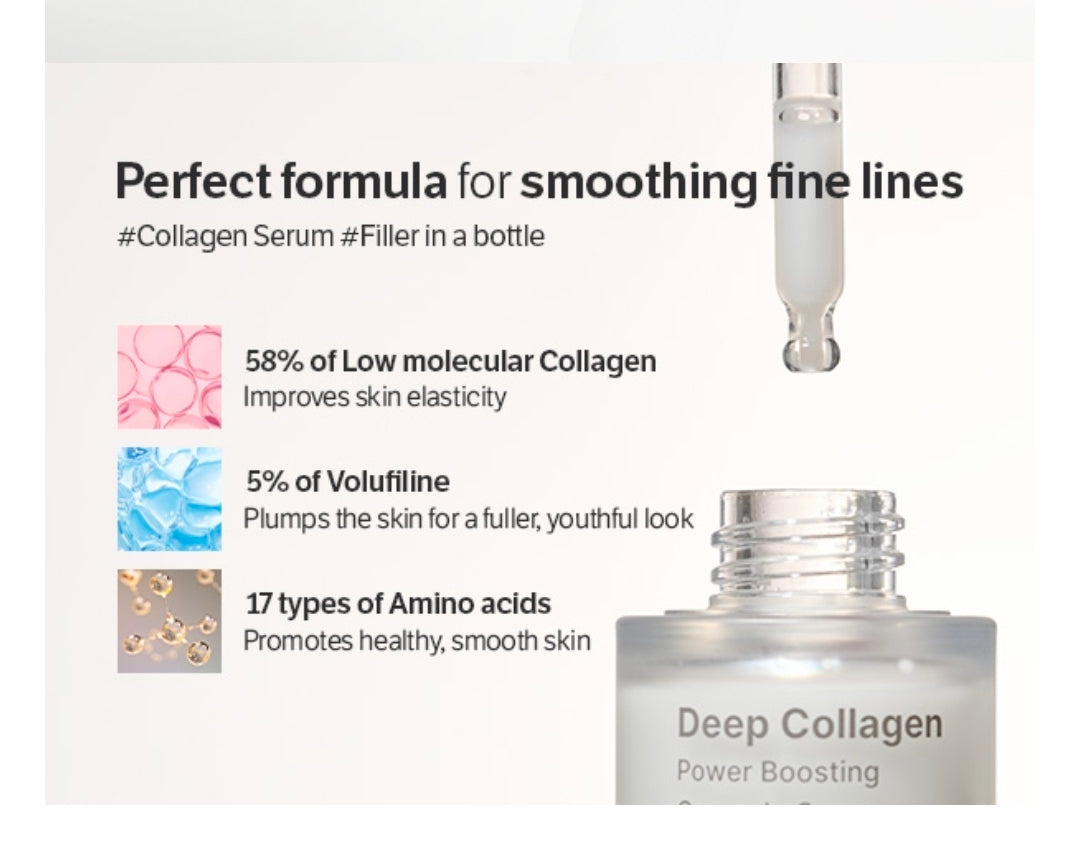 Suero de colágeno profundo SUNGBOON EDITOR - Volufiline + Colágeno + Niacinamida Cuidado hidratante y suavizante