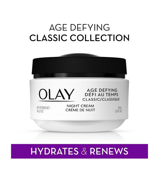 Olay Age Defying Classic Night Cream - Face Moisturizer for Fine Line & Wrinkle, All Skin Types