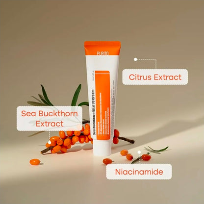PURITO Sea Buckthorn Vital 70 Cream - Evens up and visibly smooth skin’s texture, reduce wrinkles