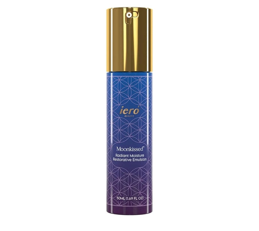 ieró Beauty Moonkissed Radiant Moisture Restorative Emulsion - Hydrating Anti-Aging Face Moisturizer,  Helps Reduce Fine Lines and Wrinkles, Skincare for Day or Night, Paraben and Cruelty Free