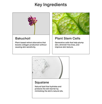 Crema de células madre CLEARSTEM HYDRAGLOW - Bakuchiol + Escualeno - Antiedad, hidratante, revitalizante, nutritiva, rejuvenecedora, piel radiante, tratamiento de líneas de expresión, sin gluten ni disruptores hormonales.