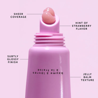 Herbivore Dream Jelly Strawberry Lip Balm - Instantly softens lips with plant-based butters and oils