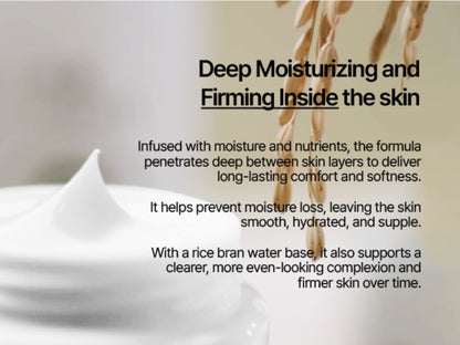 MIDHA Rice Cream - Deep Hydration Glow & Skin Barrier Support - Improves the appearance of dry, tired skin for a plump and dewy finish - Maintain a stronger, healthier skin barrier.