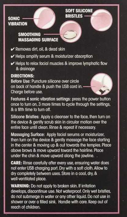 Limpiador facial Lumiglow - Exfoliante facial eléctrico