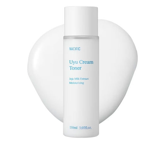 NACIFIC Uyu Cream Toner - Jeju Milk Extract 15%, Ceramide 5 Complex, Milky Hydrating Toner for Dry & Sensitive Skin, Skin Barrier Support, Long-Lasting Moisture Barrie