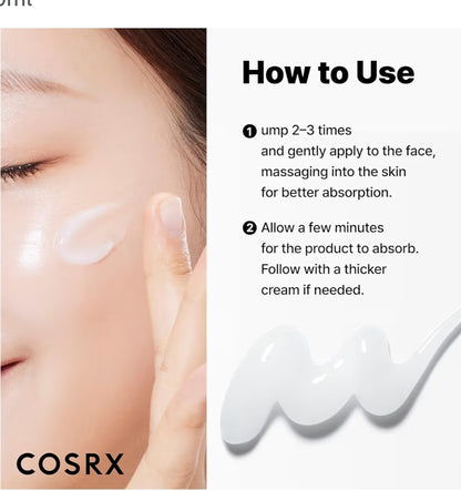 COSRX Oil Free Ultra- Moisturizing Lotion with Birch Sap - Daily Acne Facial Moisturizer, Hydrating Moisturizer for All Skin Types, Paraben free