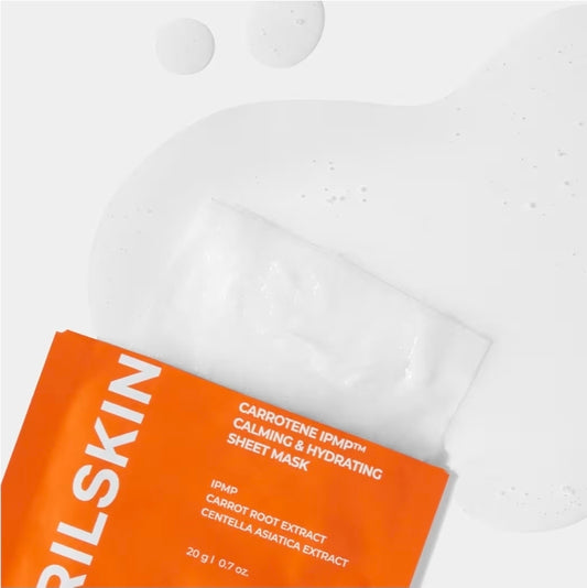APRILSKIN Carrotene IPMP Calming & Hydrating Mask - Anti-inflammatory mask that uses a patented complex to soothe irritated, acne-prone or rosacea skin - 1 Mask