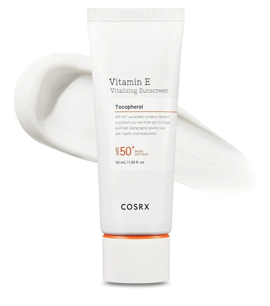 COSRX Vitamin E Vitalizing Sunscreen SPF 50+ - With vitamin E, antioxidant protection