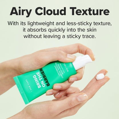 I DEW CARE Lightweight Boosting Moisturizer - Bring On The Barrier + 5 I DEW CARE Glass Skin Face Mask [SET] - Strengthening, Soothing, Balance Excess Sebum, Fast Absorption, Hydrating - For Combination Skin and Oily Skin