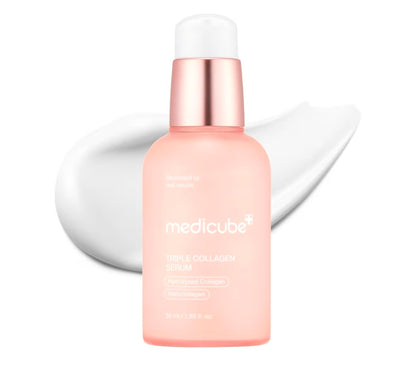 Medicube Triple Collagen Serum - Nourish dull skin with Triple Collagen Complex - A lightweight serum with Niacinamide and Hyaluronic Acid