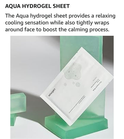 Celimax The Real Cica Calming Ampoule Mask - With Centella Asiatica & Madecassoside, for Wrinkle & Fine Lines, Hydrating - 1 Mask