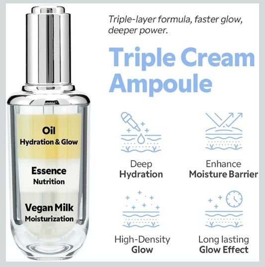 TIRTIR Travel Set - Korean Mini Glow Routine - TIRTIR Ceramic Milk Ampoule (0.33Oz) + TIRTIR Hydro Boost Enzyme Cleansing Balm (0.30oz) + TIRTIR Milk Skin Rice Toner Light (0.67oz) + 9 Wishes Rice Mask (1) + Cosmetic Bag