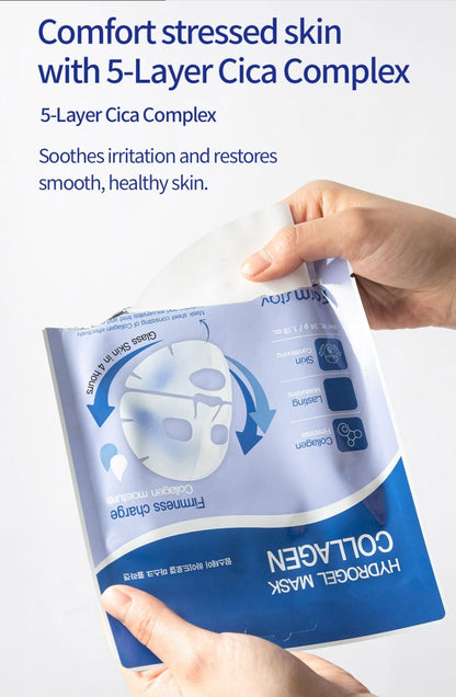 Farmstay Hydrogel Mask Collagen – Melting Gel Sheet for Deep Hydration, Firming & Radiance, Non-Slip - 1 Mask
