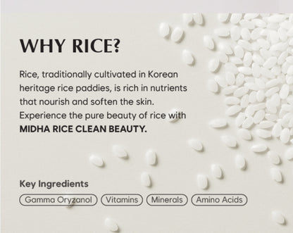 MIDHA Rice Protein Milky Serum - Deep hydration, Moisture balance, Firm Elasticity, Skin Barrier Support, Ceramide Skincare, Non-greasy finish, Smooth and hydrated, vegan