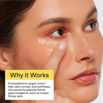 CLEARSTEM BRIGHTEYES Gel para ojos: crema nutritiva para ojos, gel refrescante, mezcla de células madre, péptidos, colágeno, aloe vera, sin gluten.